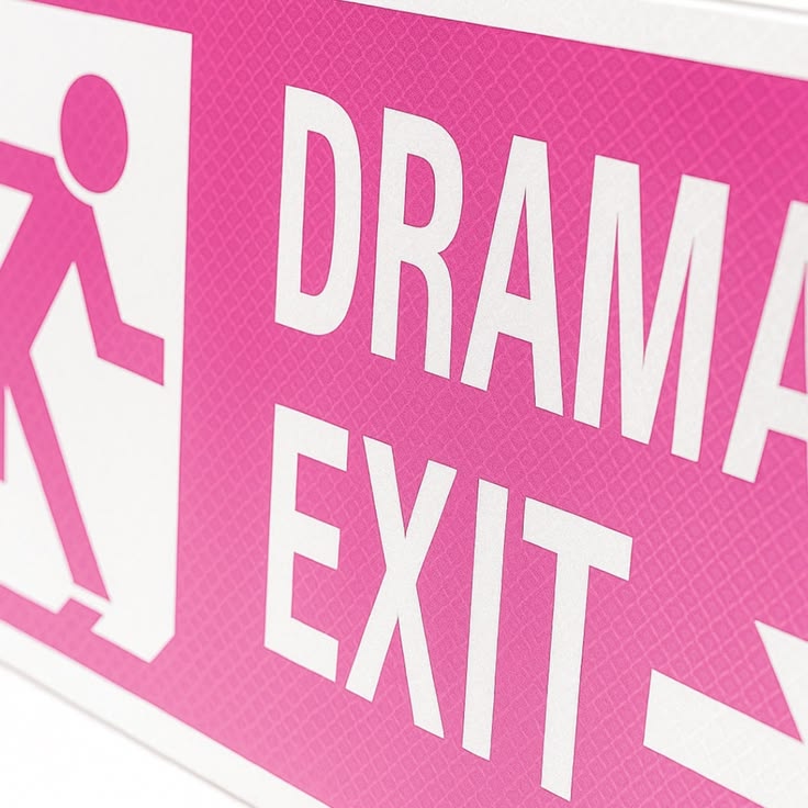 DRAMATIC EXIT