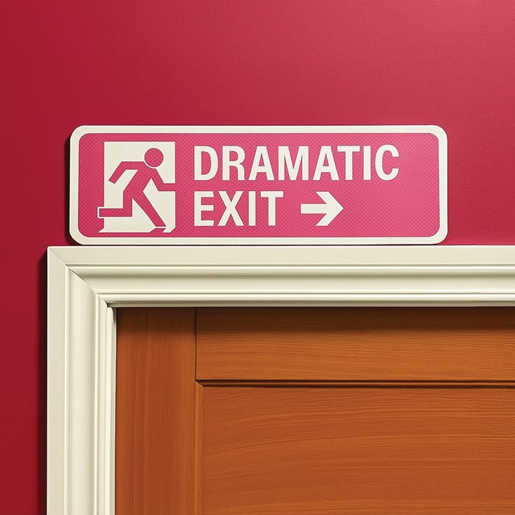 DRAMATIC EXIT